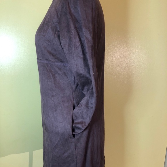 Joh Long Sleeve Faux Suede Dress with pockets! - Picture 5 of 8